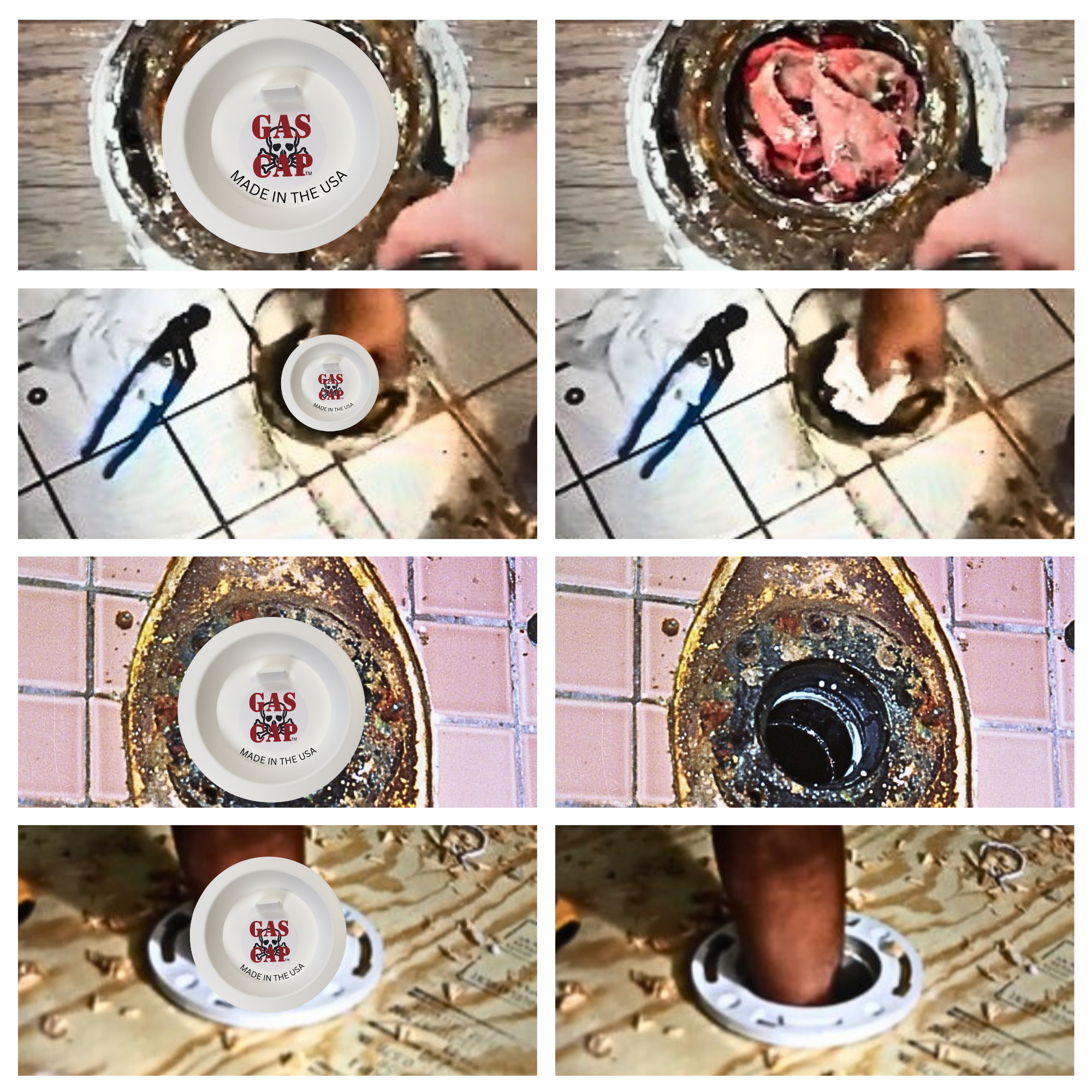 Gas Cap Flange Seal –– Blocks Sewer Gas & Debris